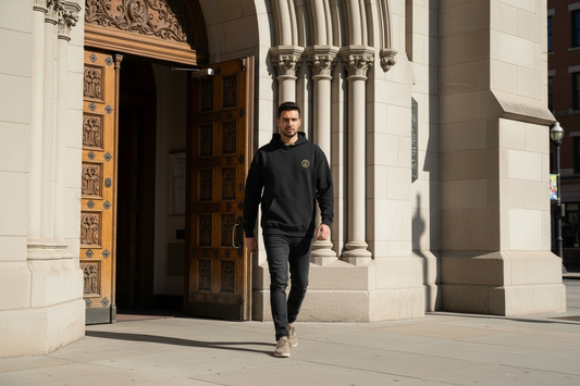 Truth In Motion Co.  garment-dyed lightweight hoodie/ Front Logo Only